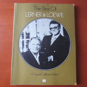 Vintage Lerner & Loewe Sheet Music Book: Theatre Music