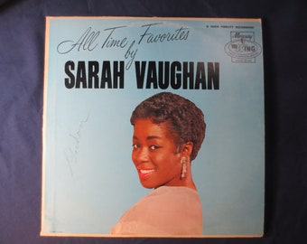 SARAH VAUGHAN Album, All Time FAVORITES, Sarah Vaughan Record, Sarah Vaughan Vinyl,Sarah Vaughan Lp, Vinyl, Vintage Records, 1963 Records