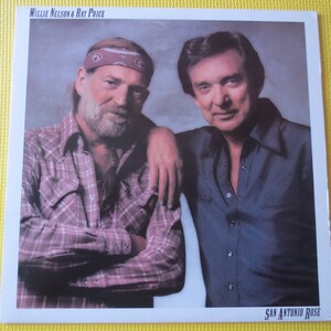 Vintage Records, WILLIE NELSON, RAY Price, San Antonio Rose, Willie Nelson Record, Country Records, Willie Nelson Album, Vinyl, 1980 Records