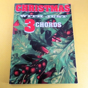 Vintage Books, CHRISTMAS with 3 CHORDS, Sheet Music, Music Books, Christmas Books, Christmas Music, Christmas Songs, Guitar Music Book