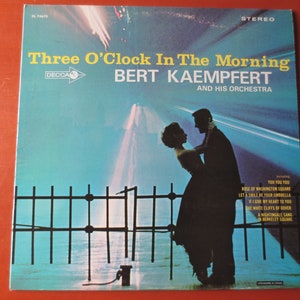BERT KAEMPFERT, Klockan tre på morgonen, Vintagealbum, Skiva från 1965, Vinyl-LP