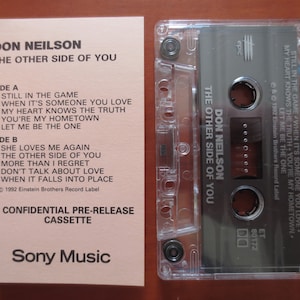 Vintage Cassette, DON NEILSON, Other Side of You, Country Tape, Don Neilson Lp, Don Neilson Tape, Cassette Lp, Rock Cassette, 1992 Cassette