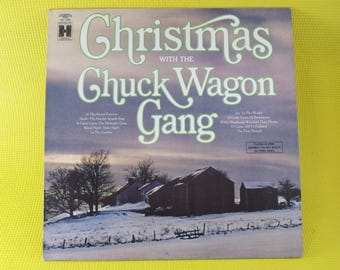 CHRISTMAS with The Chuck Wagon Gang, Vintage Album, 1963 Record, Vinyl Lp