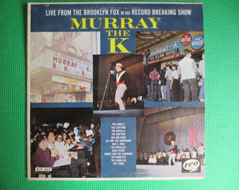 MURRAY the K, LIVE von der BROOKLYN Fox, Murray the K-Platte, Murray the K-Album, Murray the K LP, The Angels platten, Rock LP, 1963 Schallplatten