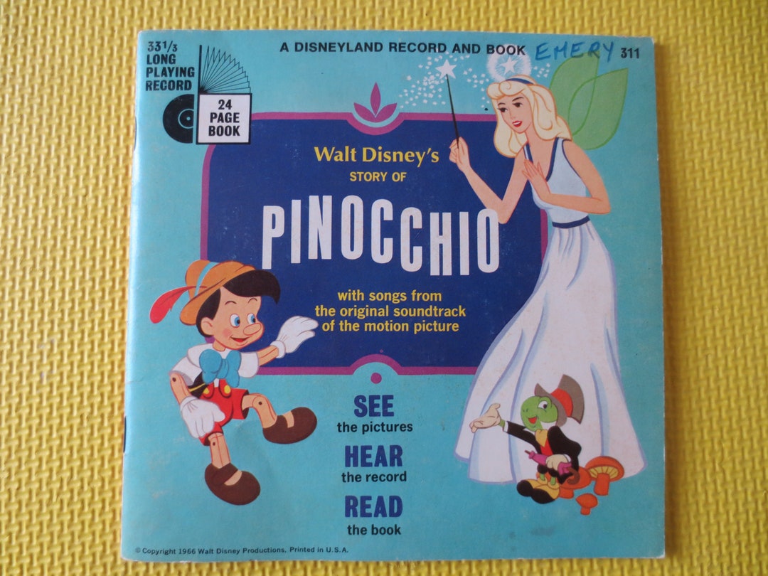 ディズニー　ピノキオ ピクチャーディスク LP Disney（ディズニー） ピノキオ ピクチャーLPレコード 1980年 USA盤