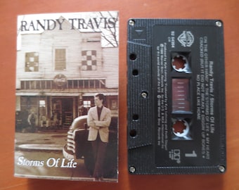 RANDY TRAVIS, STORMS of Life, 1986 Cassette Tape, Vintage Cassette