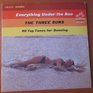 Vintage Records, The THREE SUNS, DANCING Records, Jazz Records, Vintage Vinyl, Record Vinyl, Vinyl Records, Vinyl Albums, Lps, 1963 Records