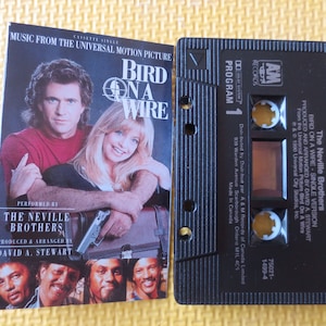 Cassette Tapes, BIRD on a WIRE, Movie SOUNDTRACK , Rock Cassette, Bob Dylan Tapes, Rock Tapes, Tape Cassette, Music Cassette, 1990 Cassette