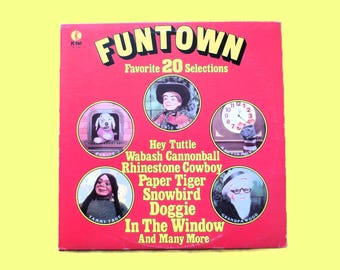 K-Tel RECORDS, FUNTOWN, Álbum Vintage, Disco de Vinil de 1978