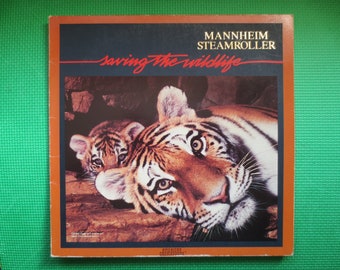 MANNHEIM STEAMROLLER, SAVING the Wildlife, New Age Record, New Age Lp, New Age Music, Ambient Music, Classical, 1986 Record