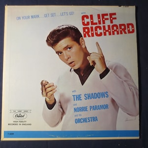 Vintage Record, CLIFF RICHARD Record, On Your Mark, Cliff Richard Album, Cliff Richard Vinyl, Cliff Richard Lp, Vintage Vinyl, 1963 Records