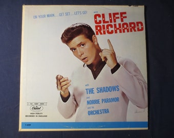 Vintage Cliff Richard "On Your Mark" Vinyl Record LP - 1963
