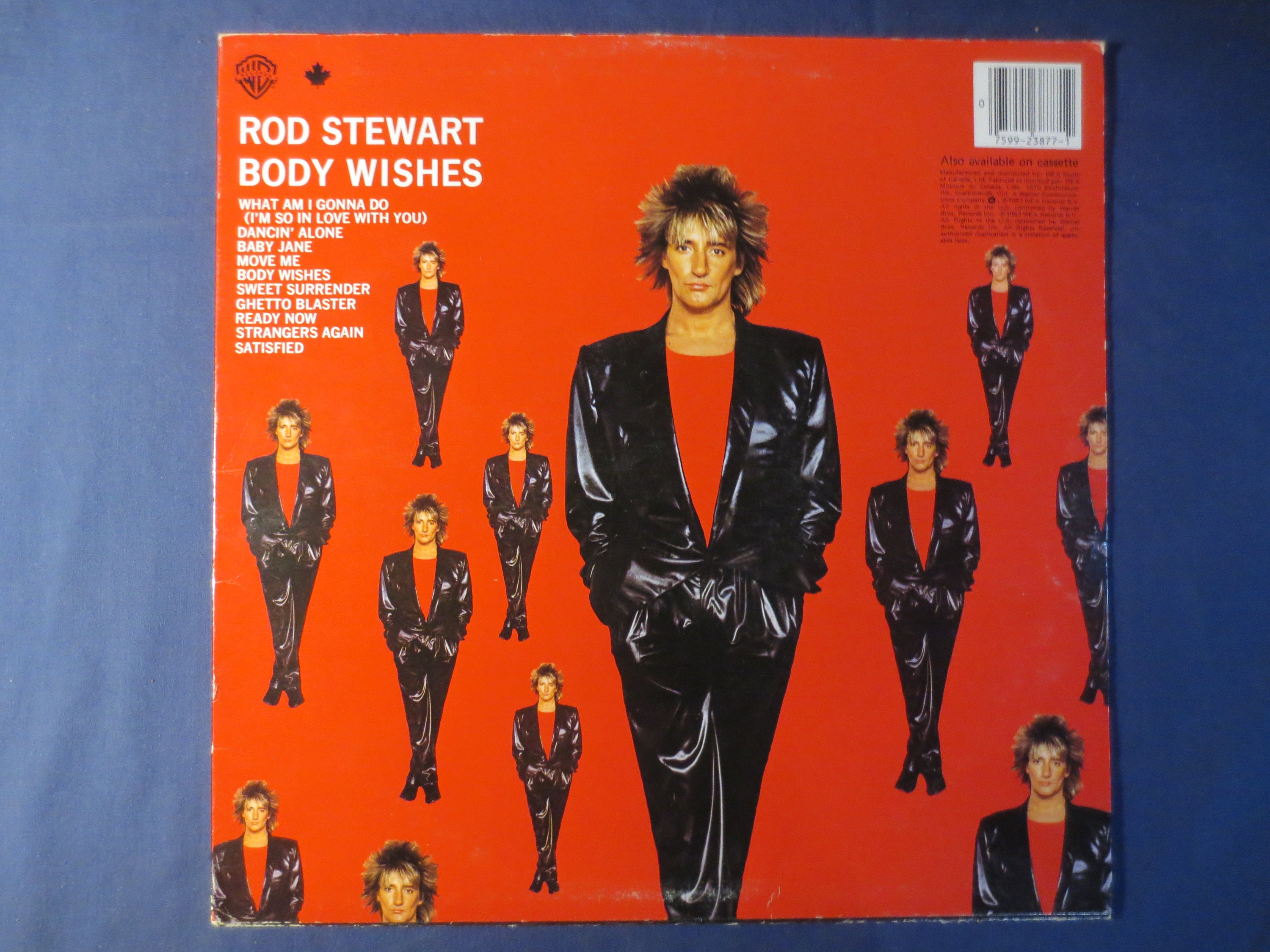 ROD STEWART, Body Wishes, Vintage Album, 1983 Record, Vinyl Lp 