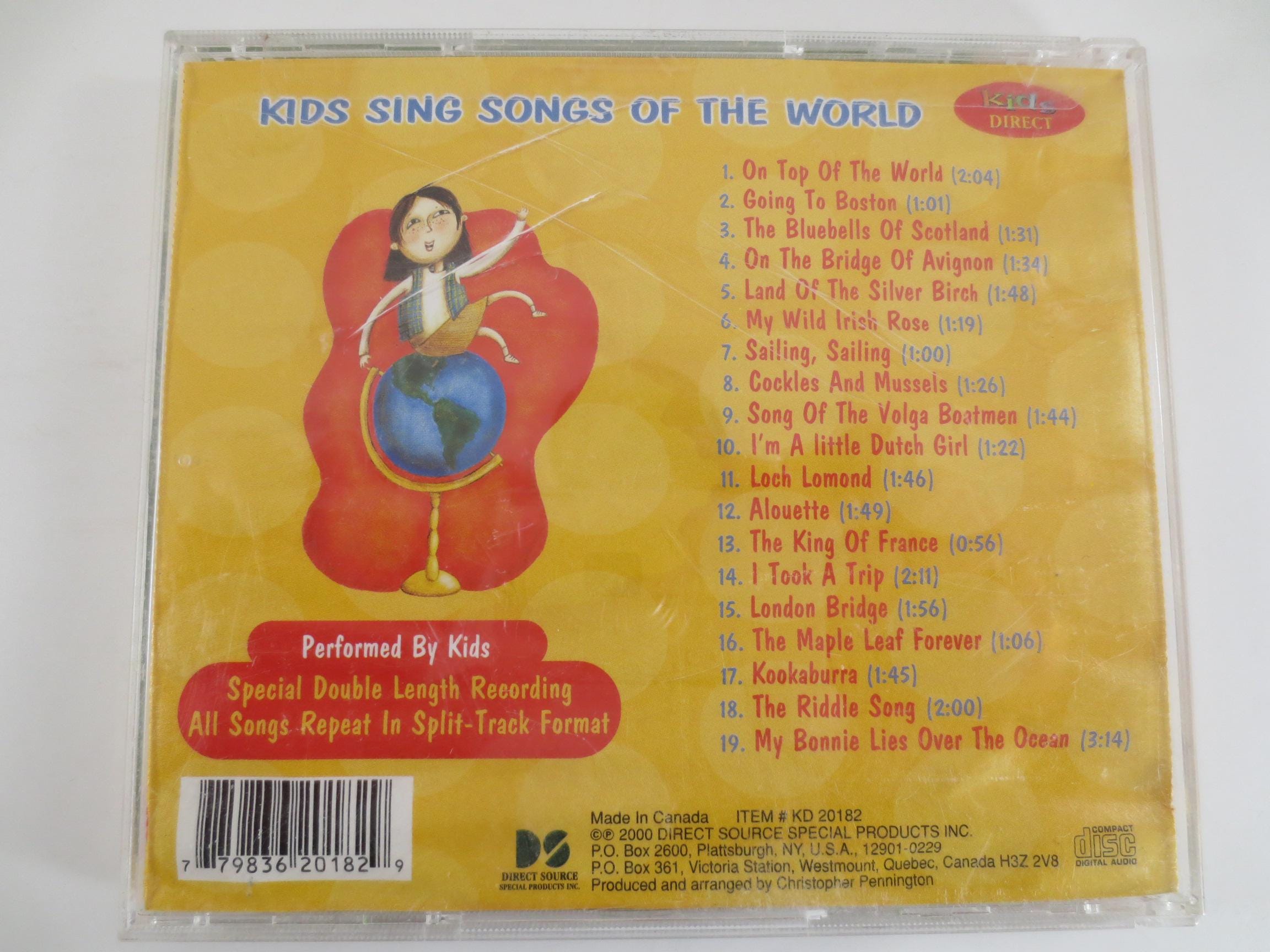 Kids Sing Songs of the World CD - Children's Music (2000) - Etsy