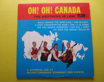 LP de comedia "Brothers-in-Law": "¡Oh! ¡Oh! Canadá" Disco clásico de 1966