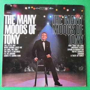 TONY BENNETT, Many MOODS of Tony, Tony Bennett Record, Tony Bennett lps, Tony Bennett Album, Jazz Record, Lps, Vintage Records, 1977 Records
