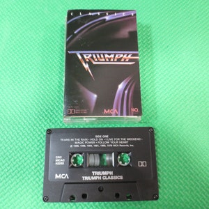 Cassette Tapes, TRIUMPH Tape, CLASSICS Tape, TRIUMPH Album, Triumph Music, Triumph Song, Tape Cassette, Rock Cassette, 1989 Cassette