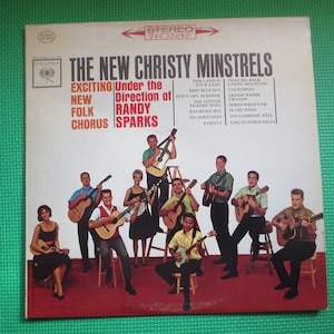NEW CHRISTY MINSTRELS, Exciting New Folk Chorus, Folk Record, Folk Album, Folk Vinyl, Vintage Folk Lp, 1962 Records