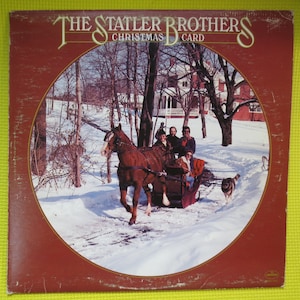 Les STATLER BROTHERS, carte de Noël, Statler Brothers Lps, disques de Noël, album de Noël, disques vinyle, disques vintage, disques de 1978