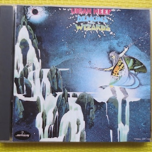 Vintage Cd&#39;s, URIAH HEEP, DEMONS and Wizards, Uriah Heep Cd, Uriah Heep Lp, Uriah Heep Album, Rock Cd, Uriah Heep Songs, 1985 Compact Disc