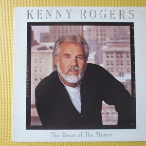 KENNY ROGERS,HEART Of The Matter, Country Records, Kenny Rogers Records, Kenny Rogers Album,  Kenny Rogers lp, Vintage Records, 1985 Records