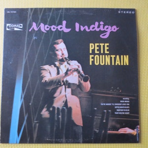 Vintage Records, PETE FOUNTAIN, MOOD Indigo, Pete Fountain Record, Jazz Record, Vintage Vinyl, Pete Fountain Albums, Vinyl Lp,, 1966 Records