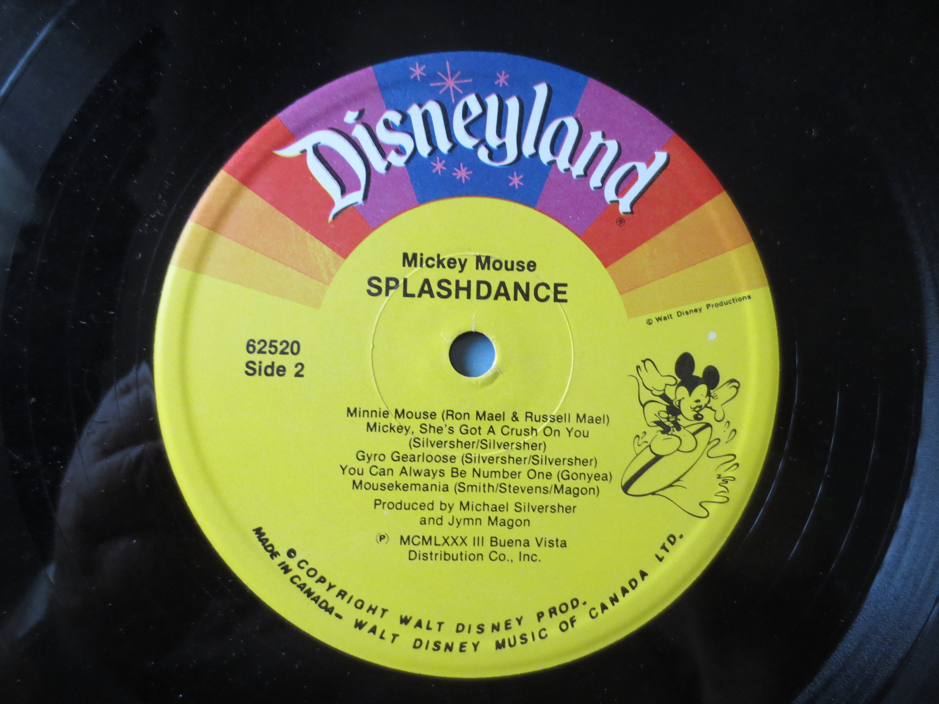 MICKEY MOUSE, SPLASHDANCE, Disney Records, Children's MICKEY MOUSE, SPLASHDANCE, Disney Records, Children's