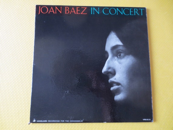 JOAN BAEZ, in CONCERT, Folk Records, Vintage Vinyl, Joan JOAN BAEZ, in CONCERT, Folk Records, Vintage Vinyl, Joan
