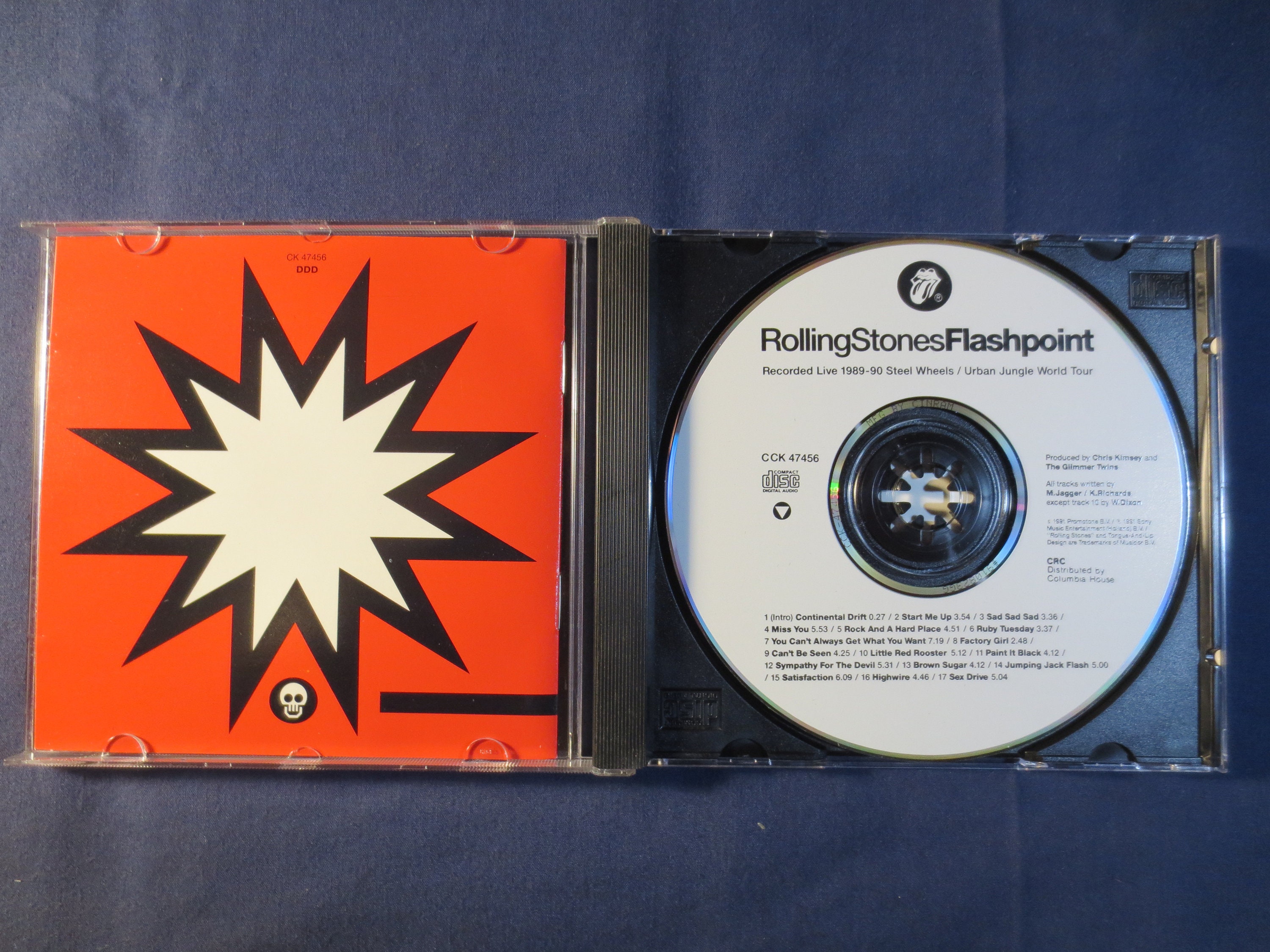 ROLLING STONES, Flashpoint, 1991 Compact Disc, Vintage Cd - Etsy