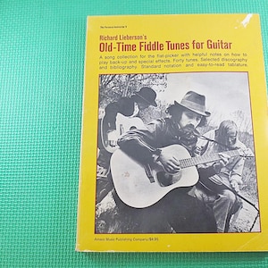 Vintage Books, FIDDLE TUNES for GUITAR, Sheet Music, Music Books, Guitar Music Book, Chord Sheet Music, Vintage Music Book, Sheet Music Book