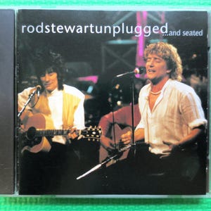 Vintage Cd, ROD STEWART, UNPLUGGED, Rod Stewart Cd, Rod Stuart LP, Rockalbum, Rod Stuart Music, Classic Rock Cd, Cds, 1993 Compact Disc