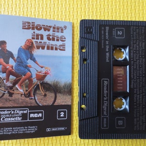 Cassette Tapes, BLOWIN&#39; in the WIND, Readers Digest, Rock Music, Rock and Roll Tape, Rock Music Cassette, Music Cassettes, 1985 Cassette