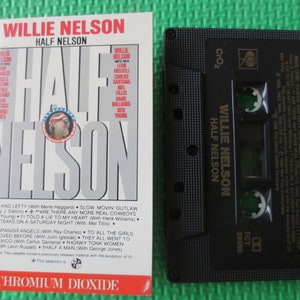 Cassette Tapes, WILLIE NELSON, HALFNELSON, Willie Nelson Tape, Willie Nelson Album, Tape Cassette, Country Cassette, Tape, 1985 Cassette