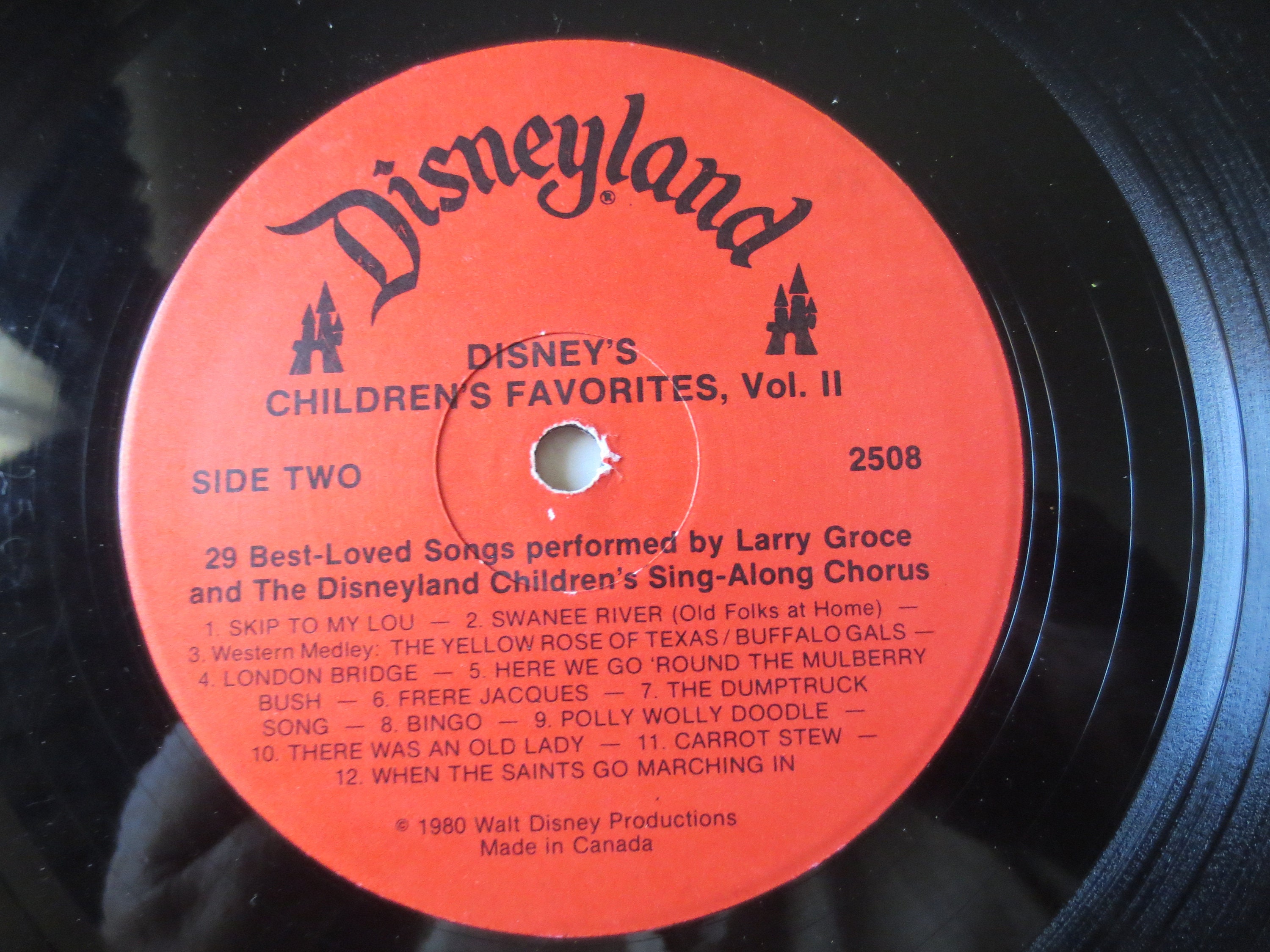 Vintage Records, DISNEY Album, CHILDRENS FAVORITES