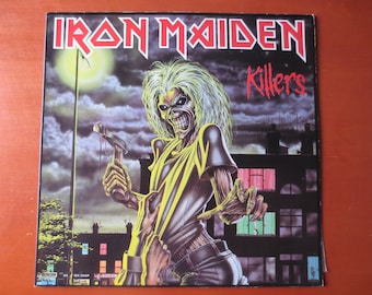 IRON MAIDEN, KILLERS, Iron Maiden Records, Rock Records, Vintage Vinyl, Iron Maiden Albums, Vinyl Albums, Vintage Records, 1981 Records
