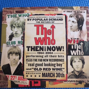 The WHO, Then and Now, The WHO Cd, Who Are You, The Who Music, The Who Music Cd, Rock Cd, Cd, Classic Rock Cd, Vintage Cd, Rock Compact Disc