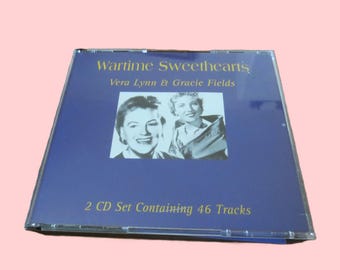WARTIME SWEETHEARTS, Vera Lynn, Gracie Fields,  2 Disc's, 2001 Compact Disc, Vintage Cd