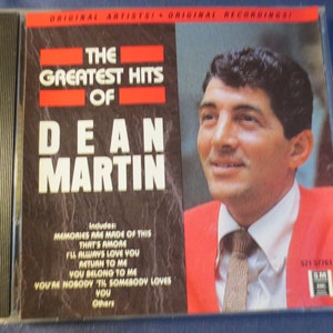 Vintage Cds, DEAN MARTIN, GRÖßTE Hits, Dean Martin Cd, Dean Martin Alben, Dean Martin Musik, Dean Martin Lieder, Cds, 1990 Compact Discs
