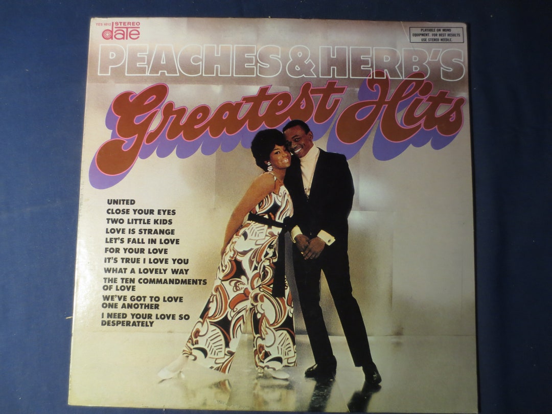 PEACHES and HERB'S, GREATEST Hits, Pop Record, Vintage Vinyl, Record