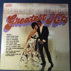 PEACHES and HERB&#39;S, GREATEST Hits, Pop Record, Vintage Vinyl, Record Vinyl, Record, Vinyl Record, Vinyl Lp, Vintage Records, 1968 Records