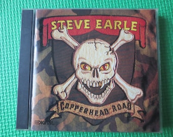STEVE EARLE, COPPERHEAD Road, Rock Album, 1988 Compact Disc, Vintage Cd