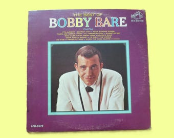 BOBBY BARE, Greatest Hits, Vintage Album, 1966 Record, Vinyl Lp