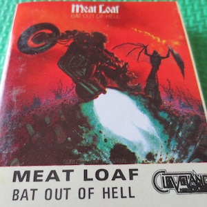 Cassette Tapes, MEAT LOAF, BAT Out of Hell, Meat Loaf Tape, Meat Loaf Album, Tape Cassette, Rock Cassette, Classic Rock lp, Cassette Music