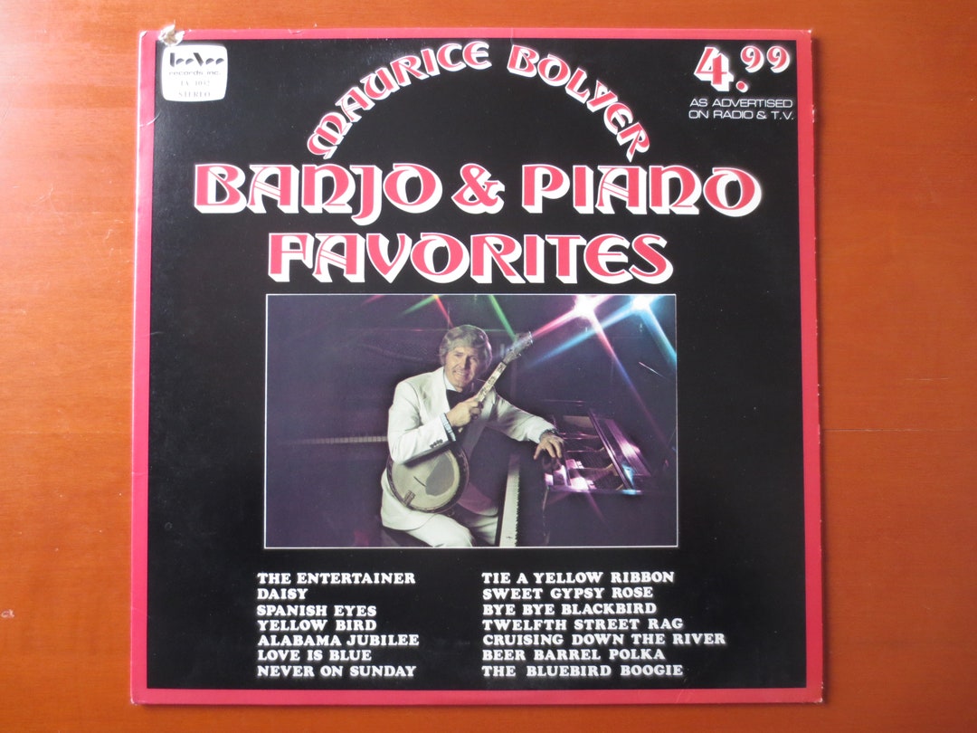 Maurice Bolyer Banjo and Piano Favorites 1975 Bluegrass Vinyl