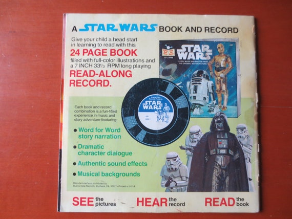 STAR WARS, Droid World, Vintage Read-along, 1983 Record, Vinyl Lp