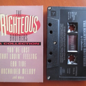 Cassette Tapes, RIGHTEOUS BROTHERS, COLLECTION Hits Tape, Pop Album, Pop Music, Pop Song, Pop Lp, Tape Cassette, Cassette, 1993 Cassette