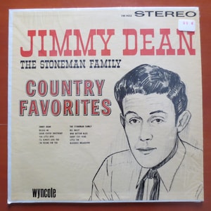 Vintage Record, JIMMY DEAN Record, COUNTRY Favorites, Jimmy Dean Vinyl, Jimmy Dean Album, Vinyl Record, Jimmy Dean Lp, Vinyl, 1964 Records