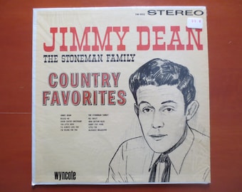 Vintage Jimmy Dean Vinyl Record: Country Favorites LP, 1964