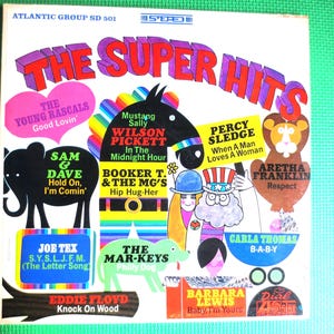 The SUPER Hits, Percy Sledge, Aretha Franklin Lp, Wilson Pickett Record, Barbara Lewis Album, Joe Tex Lp, Eddie Floyd Album, 1967 Records