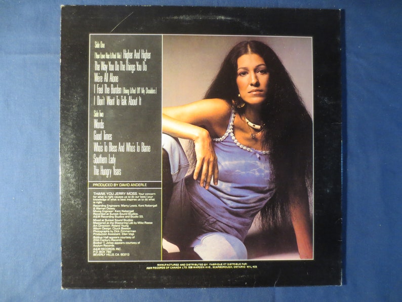 Disques vintage, RITA COOLIDGE, ANYTIME Anywhere, Rita Coolidge Record, Country Records, Rita Coolidge Album, Rita Coolidge Lp, 1977 disques image 2